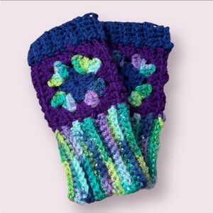 Handmade Crochet Granny Square Gloves